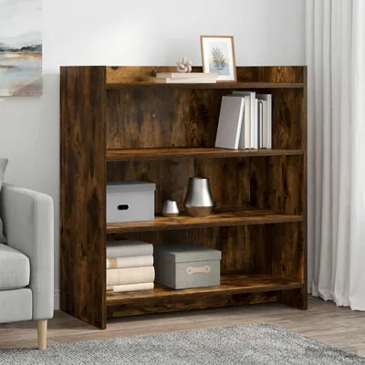 Zdjęcie produktu dla Komoda vidaXL z dębu wędzonego 75 x 36 x 80 cm z płyt drewnopochodnych
