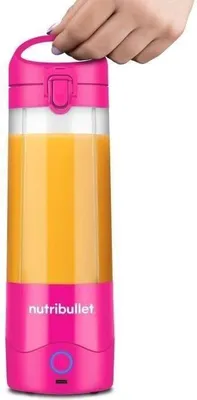 Obrázok produktu pre Prenosný mixér NutriBullet NBP003BP, 70 W, 0,475 l, ružový, vrátane 1 fľaše, USB-C dobíjateľný
