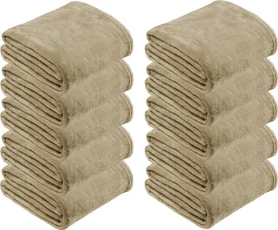 Produktbild von REDBEST Wohndecke 10er-Pack Amarillo" beige 150x200 cm"