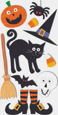Produktbild von Sticker-Mix Halloween Packung mit 6 Stück