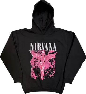 Produktbild von Nirvana - "Angel Red" Kapuzenpullover für Herren/Damen Uni RO15438 (L) (Schwarz)