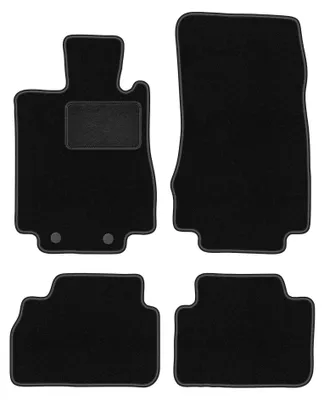 Productafbeelding van Velours automatten voor Mercedes S-Klasse W220 1998-2005 (sedan) – 4-delig, zwart, op maat – Wielganizator LUX