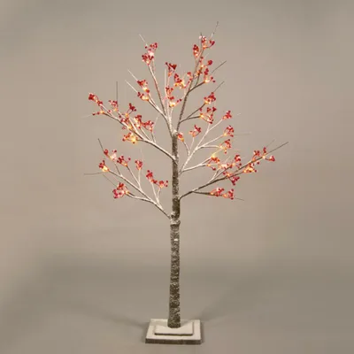 Immagine prodotto di ACA Lighting Albero rosso 48 WW LED 220-240V IP44 20x20x120cm 3m cavo di alimentazione marrone X1048143