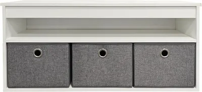 Immagine prodotto di Panca contenitore con 3 sacche portaoggetti - 102 x 30 x 45 cm