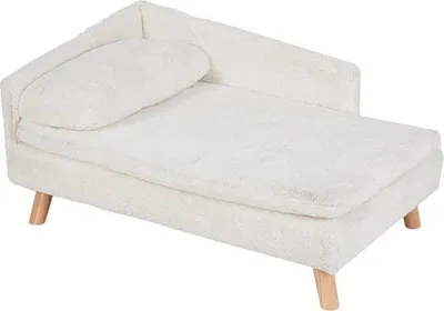 Obrázek produktu pro Polštář pro psy – voděodolný a měkký – pevná dřevěná konstrukce – moderní design – pro malé psy a kočky – 70 x 40 x 39 cm