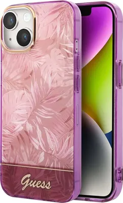 Produktbild von Guess PC/TPU Jungle Case für iPhone 14 Plus Pink