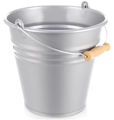 Image de Seau en plastique - 10 litres - Gris