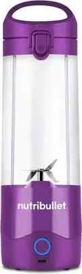 Obrázek produktu pro NutriBullet Portable, Přenosný mixér, 0,475 l, Pulzní spínač, Drcení ledu, 0,5 m, Purpurová