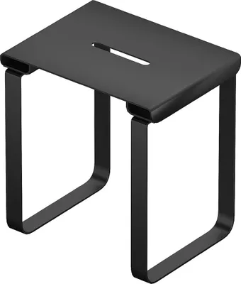 Image de SIEGE DE DOUCHE EN INOX NOIR MAT - 40x30x46 cm
