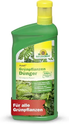 Produktbild von Neudorff Azet Grünpflanzendünger 1L für 200L Gießwasser – 100% natürlicher Zimmerpflanzendünger