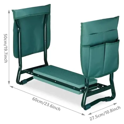 Produktbild von Zusammenklappbarer Gartenhocker - Kniehocker und Sitz - Werkzeugtasche - Schaumstoffpolster - Gartenarbeit