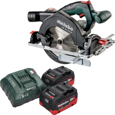 Produktbild von Metabo KS 18 LTX 57 Akku Handkreissäge 18 V 165 mm + 2x LiHD Akku 5,5 Ah + Ladegerät