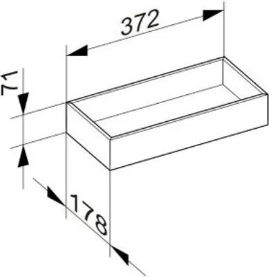 Produktbild von KEUCO  Aufbewahrungsbox, 178x372x71mm, 49010570200