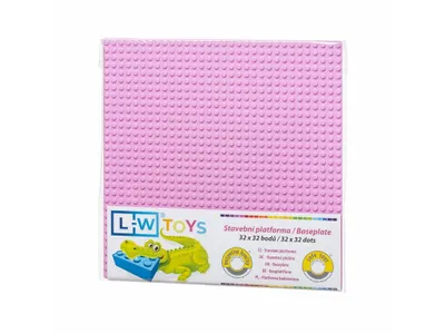 Produktbild von L-W Toys Grundplatte 32x32 rosa