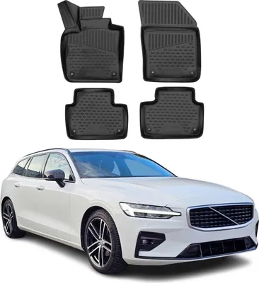Immagine prodotto di 2018-2024 Volvo V60 S60 Tappetini TPE Nero 4 pz