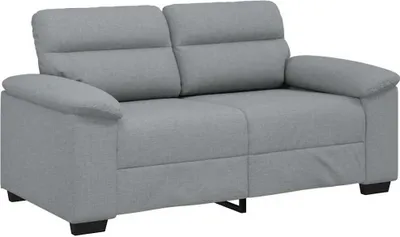 Image de Canapé à 2 places gris clair 160x81x84 cm tissu