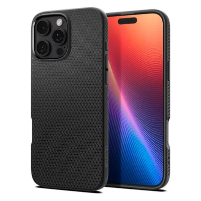 Produktbild von Spigen Liquid Air, Cover, Apple, iPhone 16 Pro, 16 cm (6.3"), Schwarz