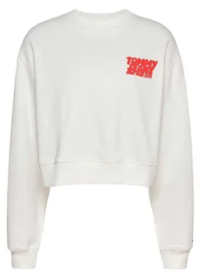 Produktbild von Tommy Jeans - Kurzes Sweatshirt für Damen GT20597 (40 DE) (Ecru)
