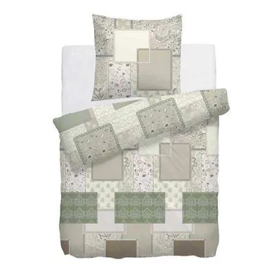 Immagine prodotto di HnL biancheria da letto in cotone Finch a scacchi verde 135x200 + 80x80 cm Verde
