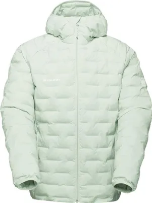 Hellgrüne Mammut Sender IN Hooded Jacke mit Kapuze und durchgehendem Reißverschluss