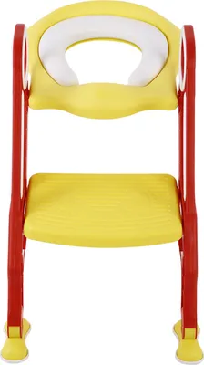 Immagine prodotto di Addestratore di toilette Sedile da toilette per bambini con gradini Addestramento al vasino Sedile da toilette, pieghevole e regolabile in altezza