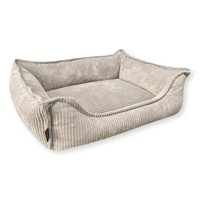 Obrázek produktu pro 4L Textil Manšestrový pelíšek pro psa HUGO PREMIUM (80x60 cm, béžový)