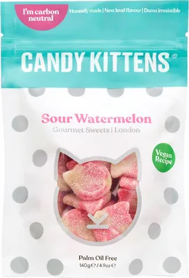 Produktbild von Candy Kittens vegane Fruchtgummi Sour Watermelon