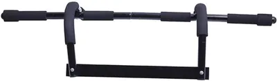 Image de Barre de traction Deur Fitness - Pour l'entraînement du haut du corps - Installation sans vis - 95 cm - Noir