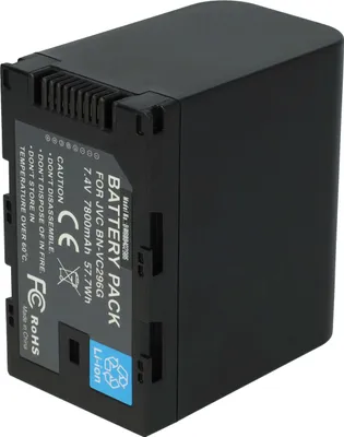 Produktbild von vhbw Akku Ersatz für JVC BN-VC298G, BN-VC296G, BN-VC264G für Videokamera Camcorder (7800 mAh, 7,4 V, Li-Ion)