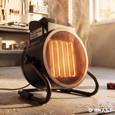 Produktbild von BRAST Keramik Heizlüfter 3000W | mit Temperaturfühler | inkl. LED-Bedienfeld Fernbedienung & Eco-Modus | Wohlfühltemperatur von 10 – 37°C | Keramikheizer Heizgerät