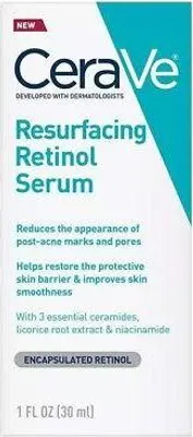 Produktbild von Gesichtsserum, CeraVe, Resurfacing Retinol Serum, trägt zur Reparatur der Hautschutzbarriere bei, Anti-Falten, mit eingekapseltem Retinol und Niacinamid, parfümfrei, 30ml