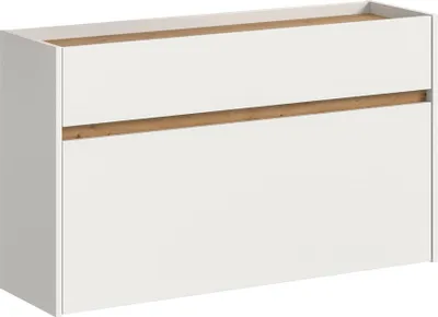 Produktbild von Drive Schuhschrank 1 Klappentür, 1 Schublade weiß.