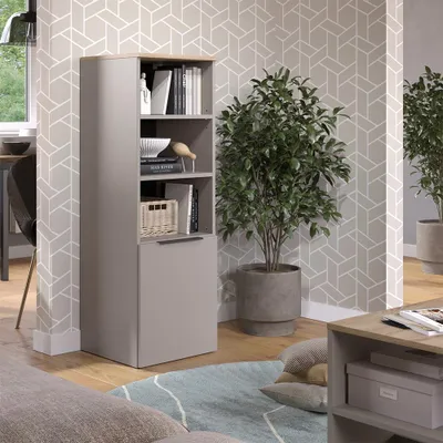 Zdjęcie produktu dla Szafka uniwersalna Vicco Wido Szary 40.2 x 120 cm z drzwiami, Model 57440
