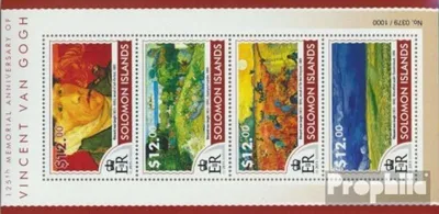 Produktbild von Briefmarken Salomoninseln 2015 Mi 3262-3265 Kleinbogen (kompl. Ausg.) postfrisch Vincent van Gogh