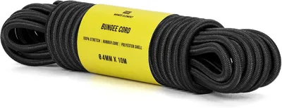 Obrázok produktu pre Elastické lano 4 mm x 10 m, čierne, pre kempovanie