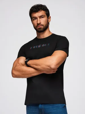 Produktbild von Ombre Clothing Kurzarmhemd für Männer Irist schwarz S