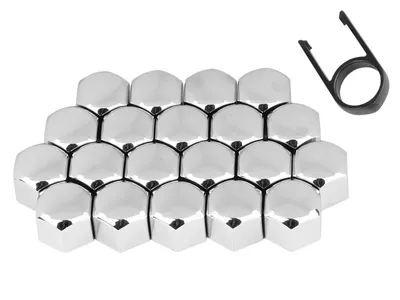 Produktbild von Schraubkappen 19", chrom, 20 Stk