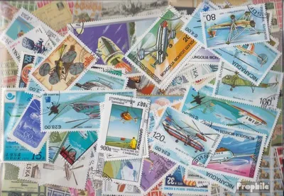 Produktbild von Briefmarken Motive 100 verschiedene Hubschrauber Marken