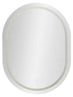 Produktbild von Mauro Ferretti Wandspiegel LED SIMPLE Oval Silber 60x3.5x80cm