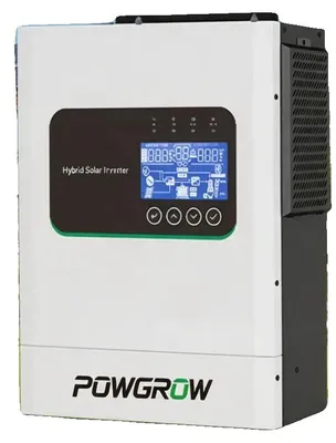 Obrázok produktu pre Hybridný solárny menič, 5000 W, 24 V, s technológiou MPPT, maximálny príkon solárnych panelov 9000 W, špičkový výkon 10 kVA