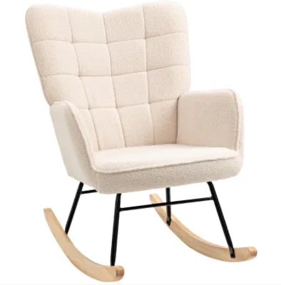 Produktbild von Schaukelstuhl im Retro-Design,Sessel, Einzelsessel, Relaxsessel, 98 cm x 71 cm x 101 cm