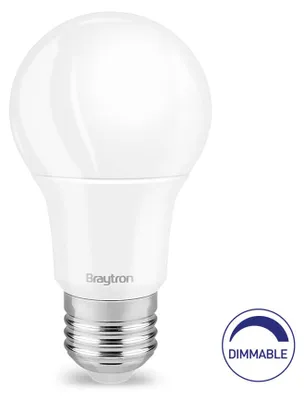 Produktbild von Braytron LED Leuchtmittel E27 Dimmbar 9W Kaltweiß 6500K 806 lm Birnenform Ersetzt 60W Glühbirne