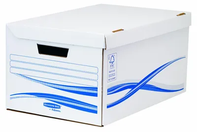Produktbild von Fellowes 4460503, Aufbewahrungsbox, Weiß, Rechteckig, Papier, Einfarbig, Drinnen