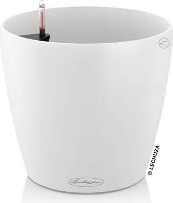 Obrázek produktu pro LECHUZA Classico Color 43 květináč All-in-One, Ø 42 cm x 39,5 cm, bílá, objem 33 l, zásobník na vodu 6 l