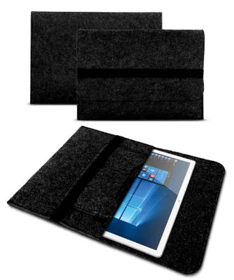 Produktbild von Sleeve Tasche für VALE Tablet V12X / V12E LTE Tablet Hülle Filz Case SchutzhülleNotebook Sleeve Farbe:Dunkel Grau