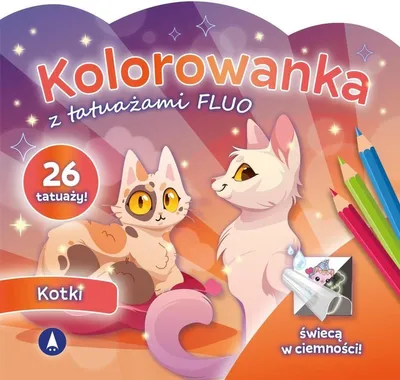 Produktbild von Malbuch „Kätzchen mit Neon-Tattoos“ für Kinder
