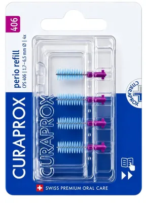 Produktbild von Curaprox CPS 406 Perio Refill fuchsia - 4 Stück