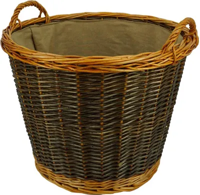 Produktbild von Valo Weidenkorb rund mit Juteeinlage D x H 50 x 41 cm, für Kaminholz