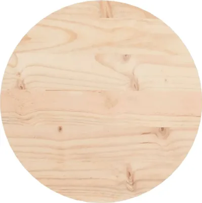 Immagine prodotto di Piano Tavolo Rotondo Ø30x3 cm in Legno Massello di Pino