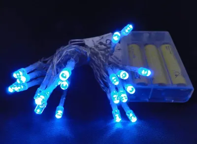 Produktbild von LED Lichterkette Batterie 20 LEDS blau innen